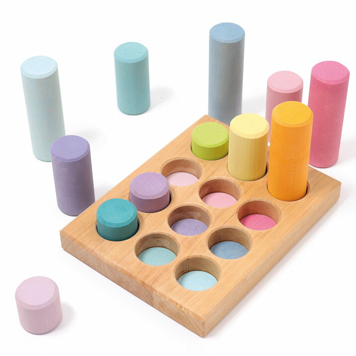 グリムス パステルローラー　40 楽天市場】グリムス 積み木 Grimm's パステルローラー・40