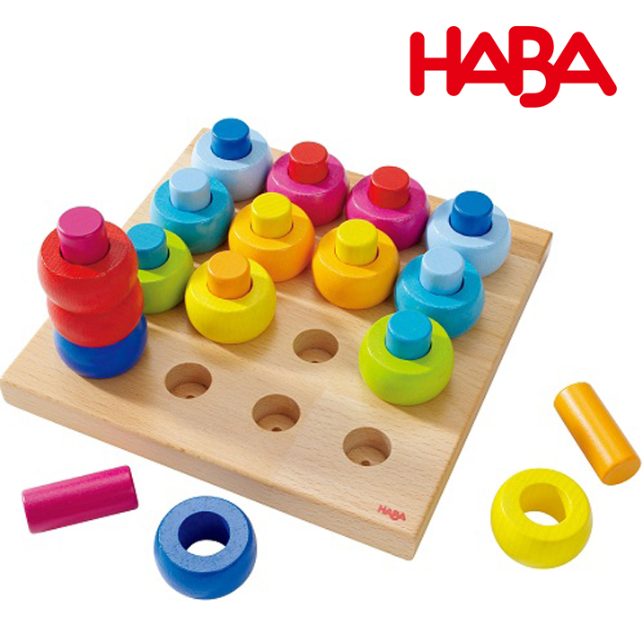 HABA ハバ 時計 木製 ドイツ製 知育 掛時計 黄色 青 赤 知育玩具 HABA ハバ 時計 木製 ドイツ製 知育 掛時計 黄色 青 赤 知育玩具