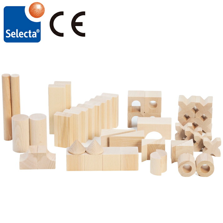 セレクタ 木の遊び道具 知育遊び道具 積木 BLOCKS・多種多様さ 45pcs 積み木 木製遊び道具 ブロックス