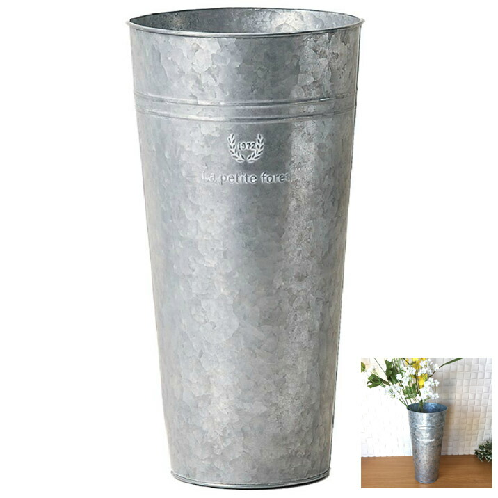 楽天市場】ブリキ花桶 花入れ バケツ アンティーク調 (高さ30cm