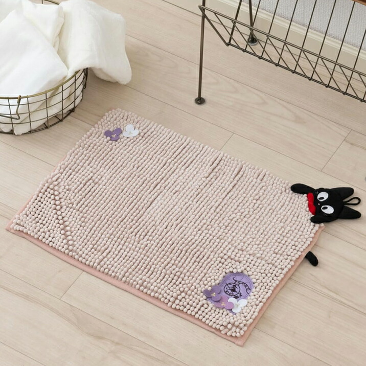 楽天市場】魔女の宅急便 バスマット 約45×60cm「シルエットジジ