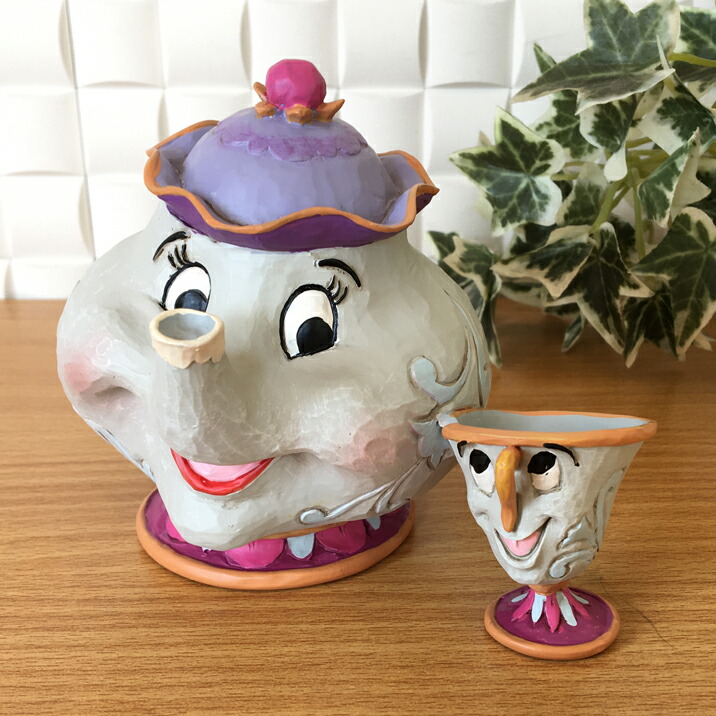 ポット夫人 チップくん オーナメント 美女と野獣 ディズニー ジム ショア Jimshore Disney Traditions エネスコenesco あす楽対応 Fitzfishponds Com