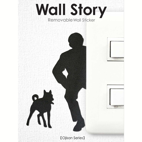 楽天市場 ウォールステッカー スイッチ のぞき おじさん Ojisan Wall Story コンセント 壁紙 スイッチカバー用インテリアシール 壁飾り インテリア雑貨 模様替えに あす楽対応 グルーヴプラン楽天市場店