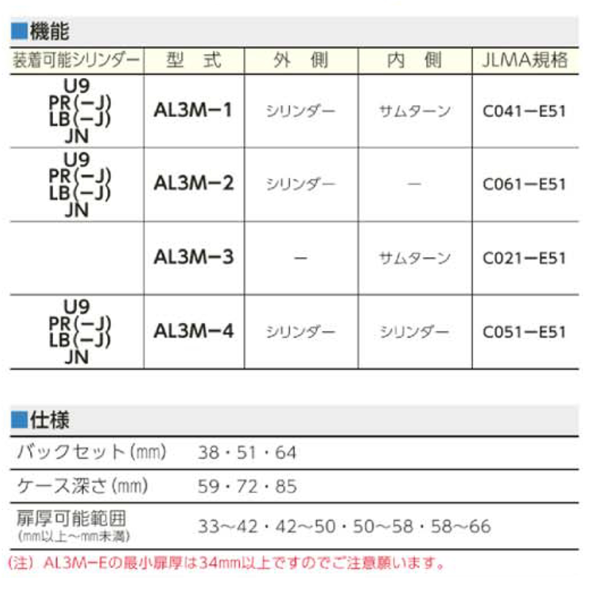 想像を超えての 美和ロック 電気錠 MIWA U9AL3M-1 BS 64 DT40 仕上げST fucoa.cl