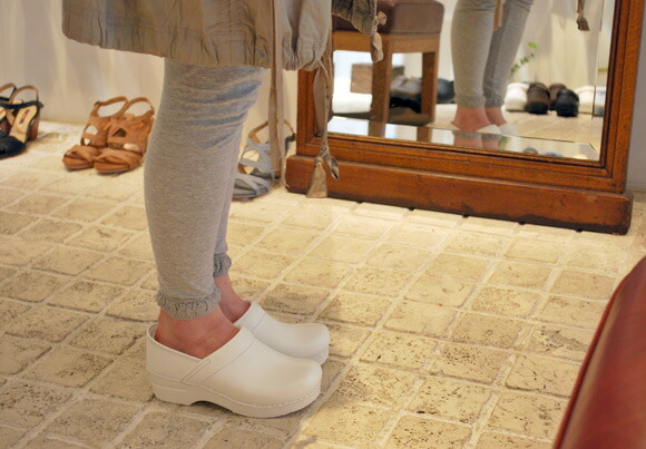 white dansko clog