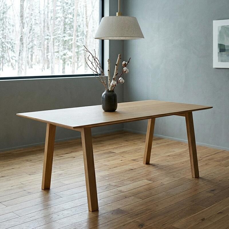 幅140cm【 受注生産品 】LIVWOOD商品名| オーベルジュ ダイニングテーブル140cmカラー| ナチュラル オークサイズ| 幅 140 奥行 85 高さ 72 cm生産国| 国産 日本製北欧 完成品 スタイリッシュモダンオイルまたはエコウレタン塗装仕上げ|grove