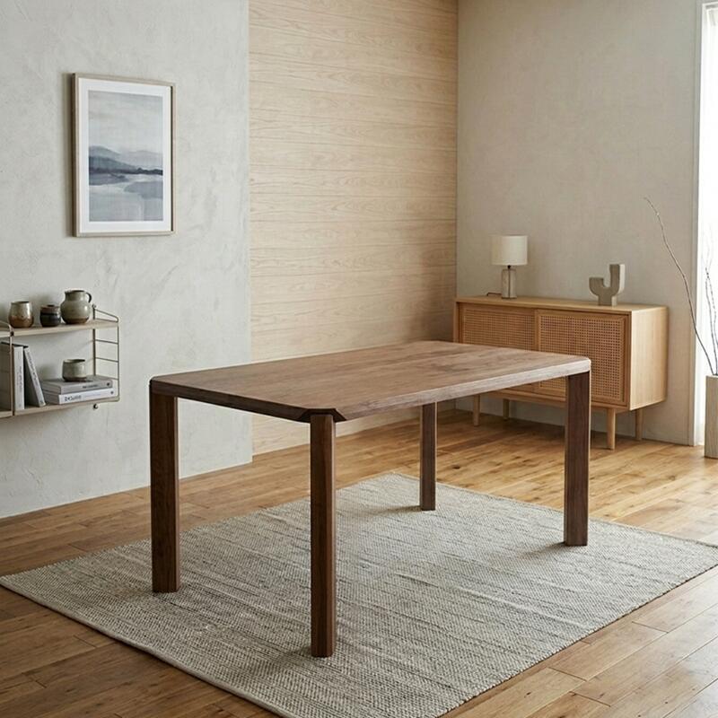 LIVWOOD 商品名| アリエス2ダイニングテーブル140cm カラー| ブラウン ウォールナット サイズ| 幅 1400 奥行 850 高さ 720 mm 生産国| 国産 日本製 北欧 完成品 スタイリッシュモダン オイルまたはエコウレタン塗装仕上げ