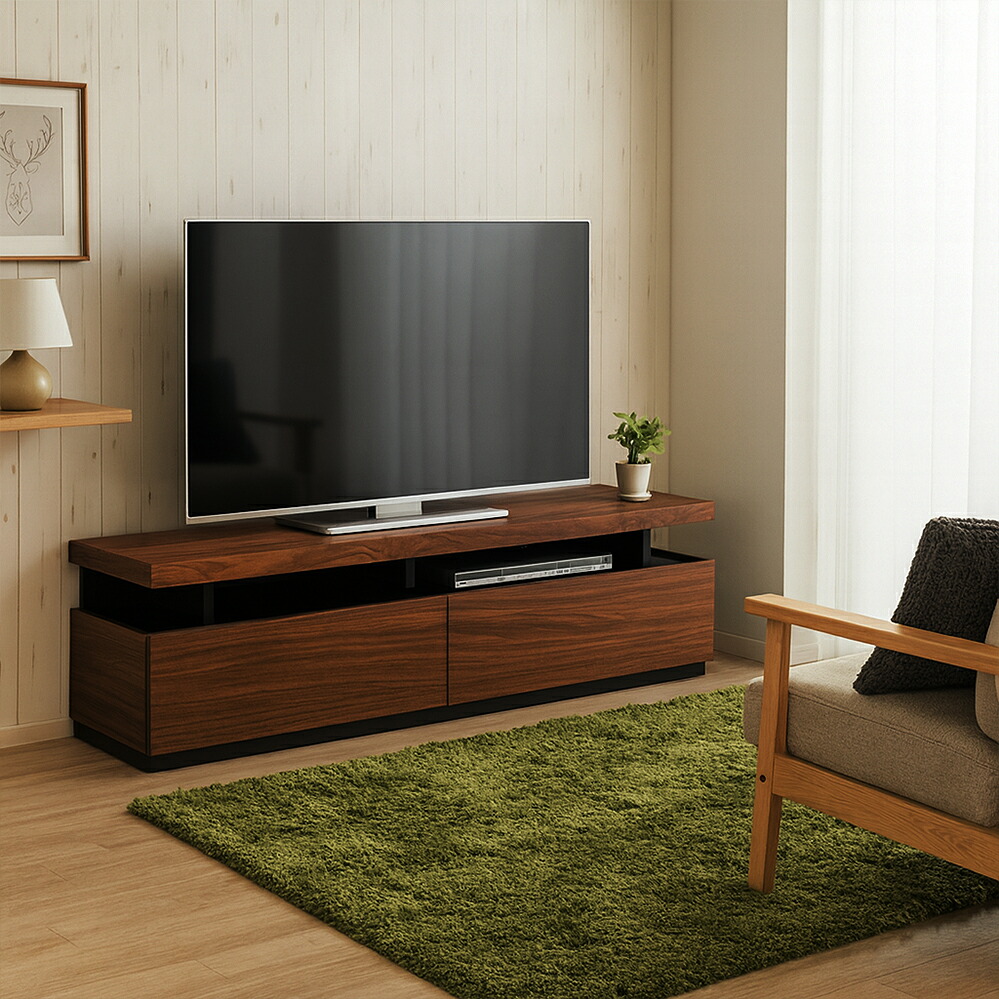 テレビ台 150cm 国産 日本製 完成品 テレビボード ローボード 北欧 おしゃれ 大川家具 収納 TV台 木製 ウォールナット テレビラック 55型 65型 75型対応 ロータイプ リビング収納 幅150 奥行45 高さ45cm 北欧ローボード 収納付きテレビ台 TVラック 収納 シンプル RS