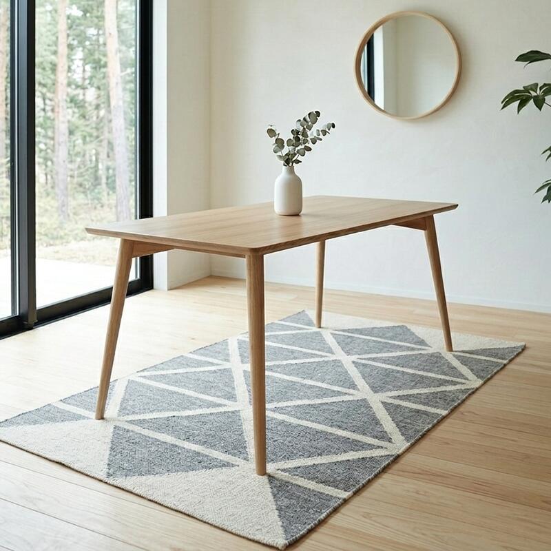 商品名|UNO ウノ 150ダイニングテーブル カラー|アッシュ ナチュラル サイズ| 幅 150cm 北欧テイスト　ウレタン塗装 42,120円