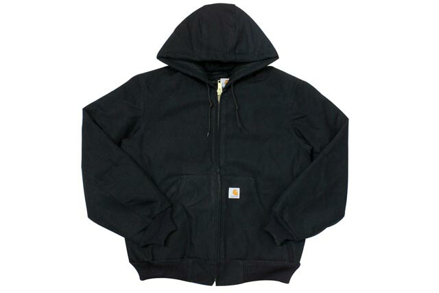 Carhartt ブラック ジップアップジャケット L USA製・80s】carhartt ブラック デニム トラッカージャケット 黒