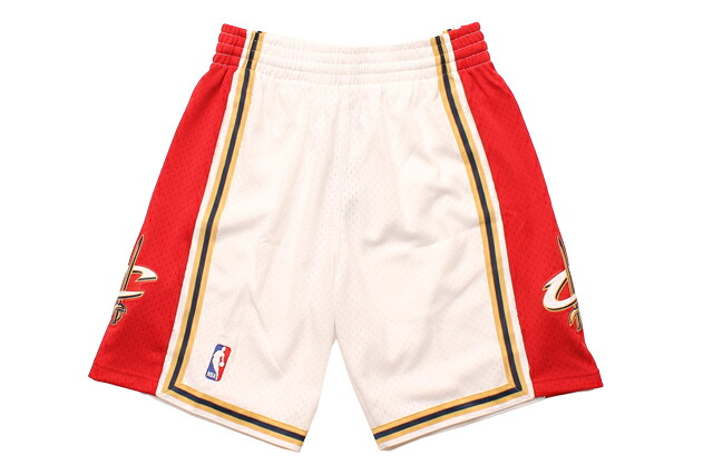 MITCHELL & NESS SWINGMAN MESH SHORTS (CLEVELAND CAVALIERS/2003-2004/WHITE×RED) ミッチェル&ネス/バスケットボールショーツ/クリーヴランドキャバリアーズ/ホワイト×レッド