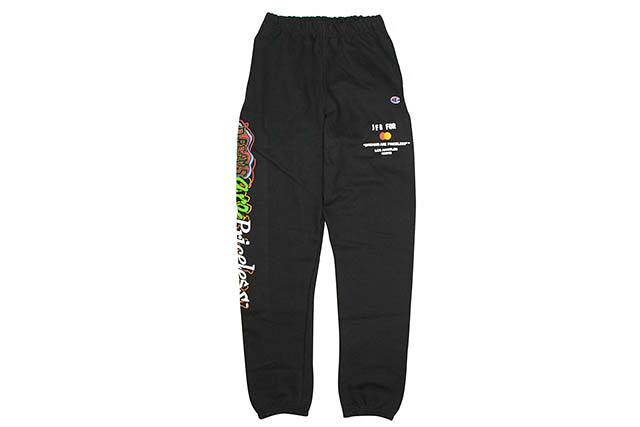 JOE FRESHGOODS x MASTERCARD REVERSE WEAVE SWEATPANTS (BLACK)ジョーフレッシュグッズ/スウェットパンツ/ブラック｜GROW AROUND グロウアラウンド