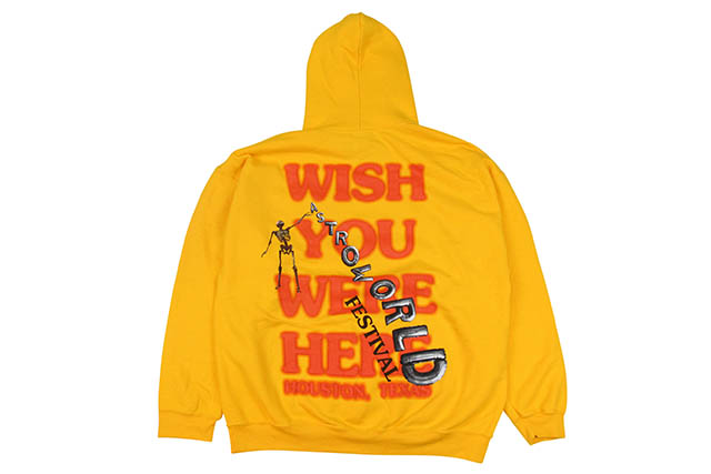 yellow wish you were here hoodie