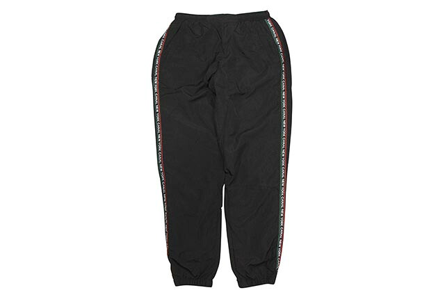 CANAL NEW YORK DECO TRACK PANTS (BLACK/MULTI) キャナルニューヨーク/トラックパンツ/ブラック×マルチ