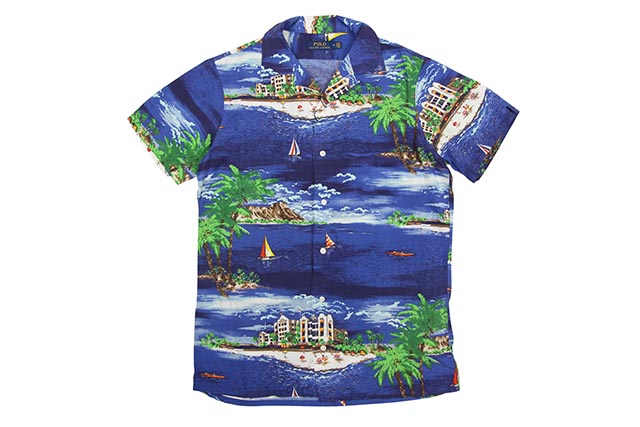 POLO RALPH LAUREN CLASSIC FIT TROPICAL SHIRT (710744356001:HAVANA OCEANSIDE)ポロ ラルフローレン/トロピカルシャツ/ハバナオーシャンサイド|GROW AROUND グロウアラウンド