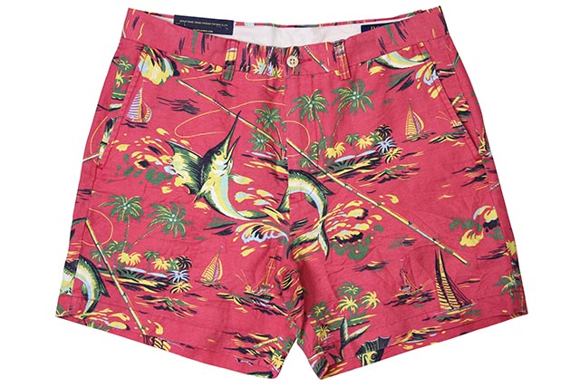 POLO RALPH LAUREN CLASSIC-FIT LINEN-BLEND SHORTS(SHOCKING PINK) ポロラルフローレン/リネンブレンドショーツ/ショッキングピンク