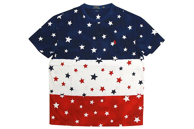 POLO RALPH LAUREN CLASSIC FIT COTTON GRAPHIC S/S T-SHIRT (710743921001:AVIATOR NAVY/MULTI) ポロラルフローレン/ショートスリーブティーシャツ/アビエーターネイビー×マルチ