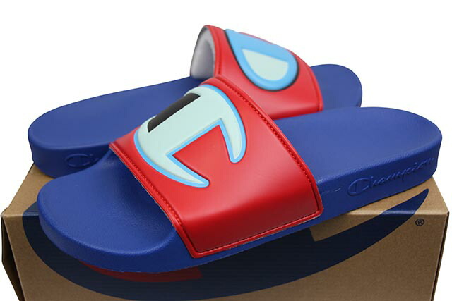楽天市場】CHAMPION IPO COLOR BLOCK SLIDE (CM100326M:BLACK