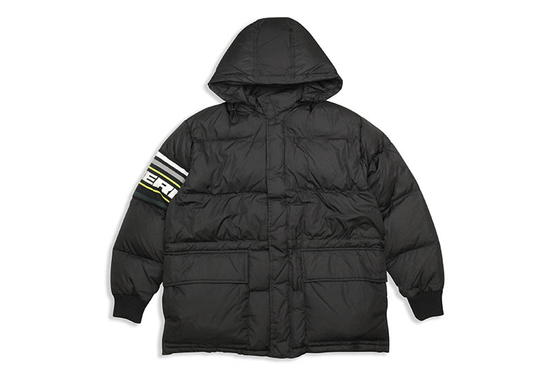 ICEBERG SLEEVE LOGO DOWN COAT (BLACK) アイスバーグ/ダウンジャケット/ブラック