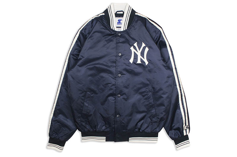 楽天市場】STARTER NEW YORK YANKEES SATIN VARSITY JACKET (LS85N664