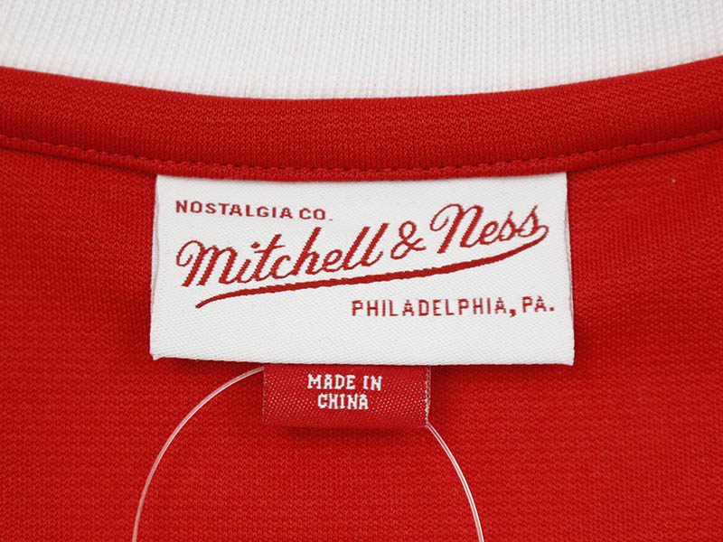 Mitchell Ness Authentic Shooting Shirt Chicago Bulls Road 1987 Asshlgミッチェル ネス オーセンティックシューティングシャツ バスケジャージ シカゴブルズ レッド Salon Raquet De