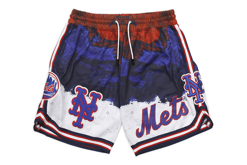 PRO STANDARD NEW YORK METS TEAM SHORTS (LNM331772:RWB)プロスタンダード/ニューヨークメッツ/ワッペン/ポリエステルショーツ｜GROW AROUND グロウアラウンド
