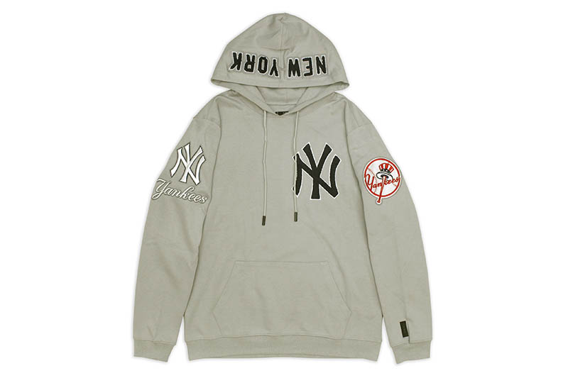 PRO STANDARD NEW YORK YANKEES LOGO HOODIE (LNY531152:GRAY)プロスタンダード/プルオーバーフーディー/グレイ|GROW AROUND グロウアラウンド