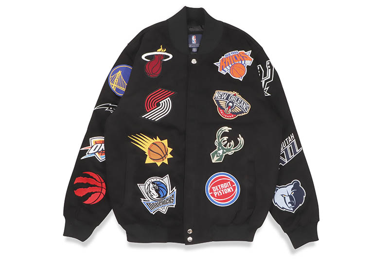 楽天市場】JEFF HAMILTON NBA COLLAGE WOOL & LEATHER JACKET NBA-101 