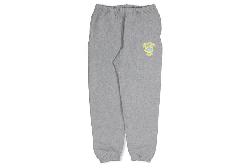 THE SMOKER'S CLUB LOGO SWEATPANTS (HEATHER GREY/SKY×YELLOW) ザ・スモーカーズクラブ/スウェットパンツ/ヘザーグレイ×スカイ/グレイ