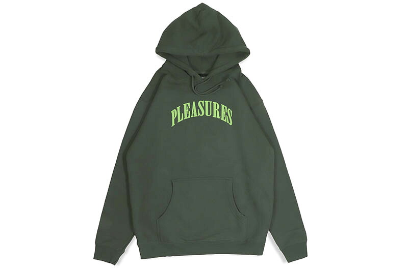 PLEASURES SURPRISE HOODIE (FOREST GREEN)プレジャーズ/プルオーバーフーディー/フォレストグリーン｜GROW AROUND グロウアラウンド