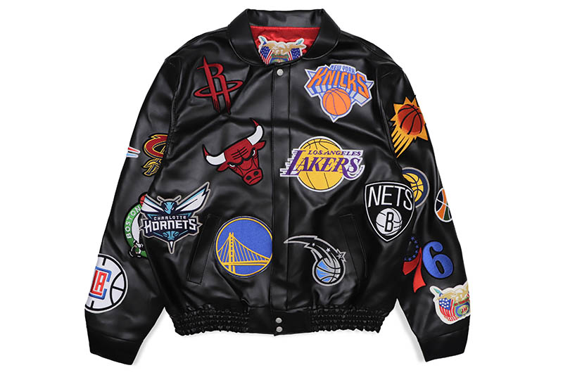 楽天市場】JEFF HAMILTON NBA COLLAGE WOOL & LEATHER JACKET NBA-101 