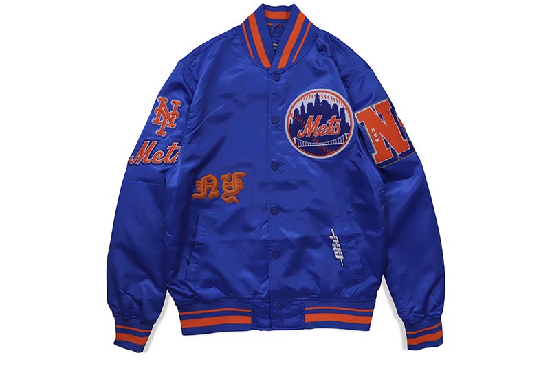 楽天市場】STARTER NEW YORK METS VARSITY SATIN FULL-SNAP JACKET