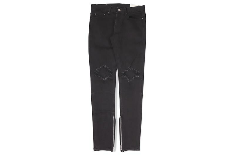 楽天市場】mnml X165 PAISLEY SKINNY DENIM PANTS (D222-BKB:BLACK