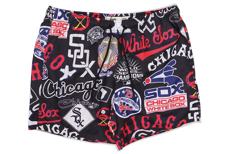 PRO STANDARD CHICAGO WHITE SOX AOP WOVEN SHORT (LCW336859-1CW:BLACK) プロスタンダード/シカゴホワイトソックス/ショーツ/ワッペン/ブラック