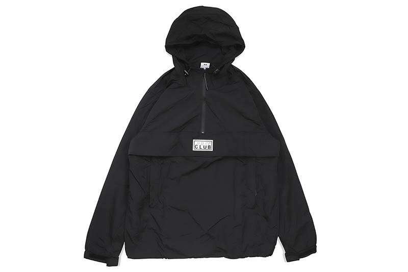 PRO CLUB COMFORT METALLIC NYLON ANORAK (BLACK) 15PC0306プロクラブ/アノラックジャケット/ブラック|GROW AROUND グロウアラウンド