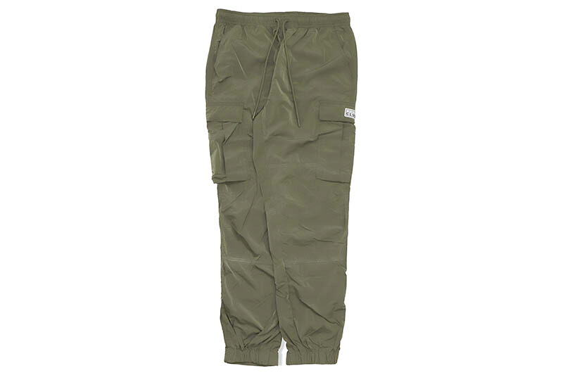 PRO CLUB COMFORT METALLIC NYLON CARGO PANT (OLIVE) 15PC0506 プロクラブ/ナイロンカーゴパンツ/オリーブ