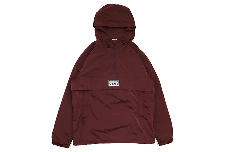 PRO CLUB COMFORT METALLIC NYLON ANORAK (BURGUNDY) 15PC0306プロクラブ/アノラックジャケット/バーガンディー|GROW AROUND グロウアラウンド
