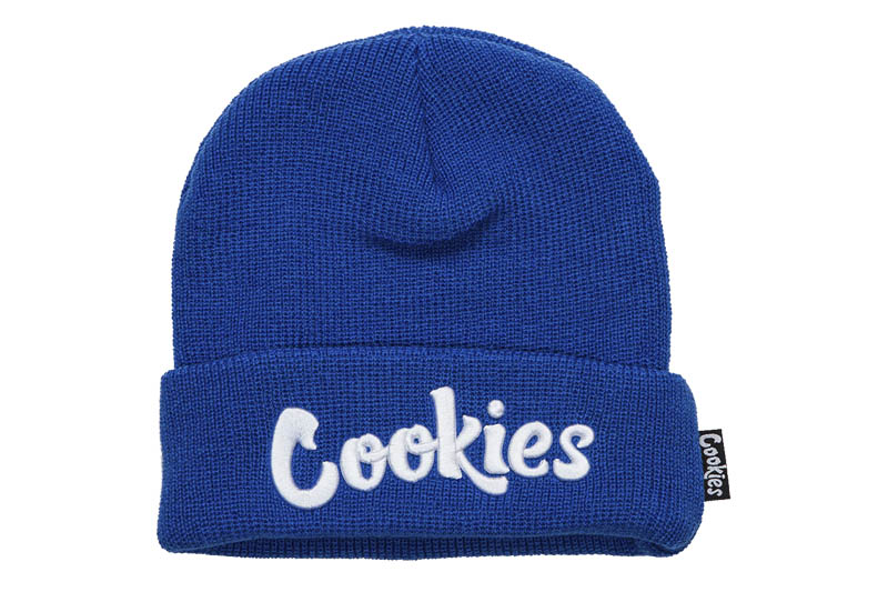 【楽天市場】COOKIES ORIGINAL LOGO BEANIE (ROYAL/WHITE) CM232XKB01クッキーズ/ニット