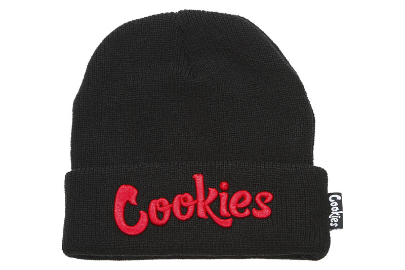 【楽天市場】COOKIES ORIGINAL LOGO BEANIE (BLACK/RED) CM232XKB01クッキーズ/ニットキャップ