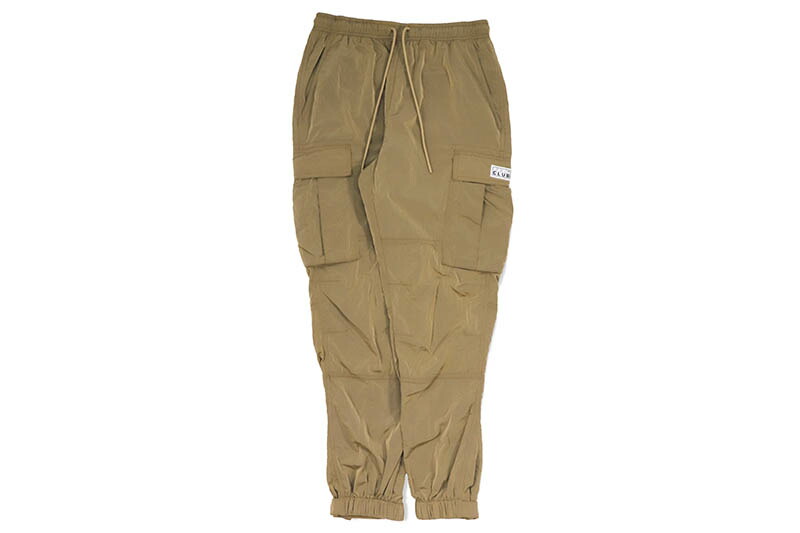 PRO CLUB COMFORT METALLIC NYLON CARGO PANT (KHAKI) 15PC0506 プロクラブ/ナイロンカーゴパンツ/カーキ