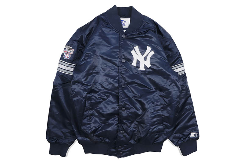 【楽天市場】STARTER NEW YORK YANKEES VARSITY SATIN FULLSNAP JACKET (LS250167