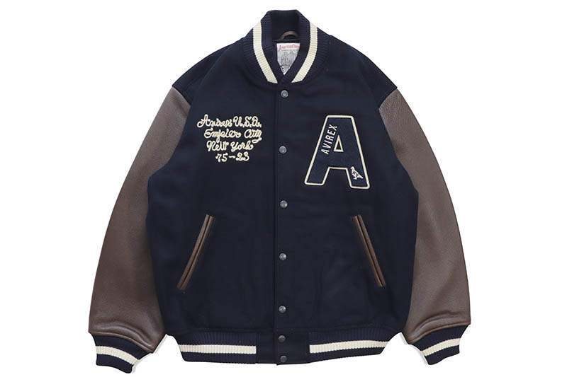 楽天市場】AVIREX NEW YORK VARSITY JACKET (6121044:NAVY