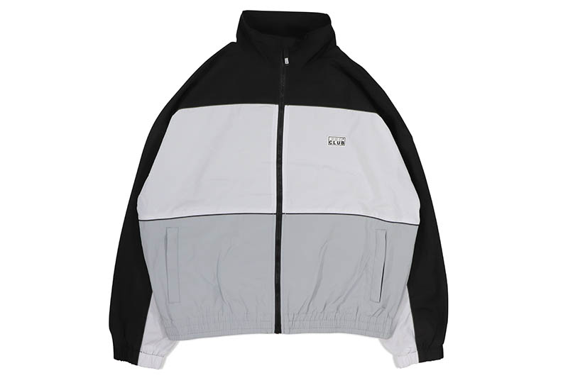 PRO CLUB HEAVYWEIGHT TRACK JACKET (BLACK/WHITE/GRAY) 31PC0302\u003cBR\u003eプロクラブ/トラックジャケット/ブラックホワイトグレー