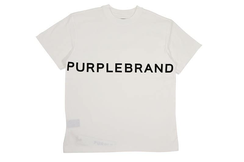 PURPLE BRAND WORDMARK T-SHIRT (P104-JCCW124:COCONUT MILK) パープルブランド/ショートスリーブTシャツ/ココナッツミルク ナチュラルカラー