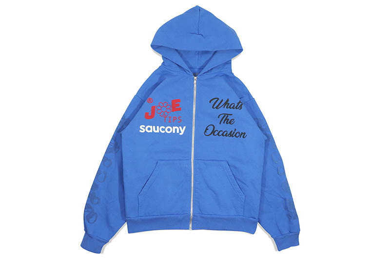JAETIPS OCCASION?? ZIP HOODIE (BLUE)ジェーティップス/ジップアップフーディー/ブルー|GROW AROUND グロウアラウンド