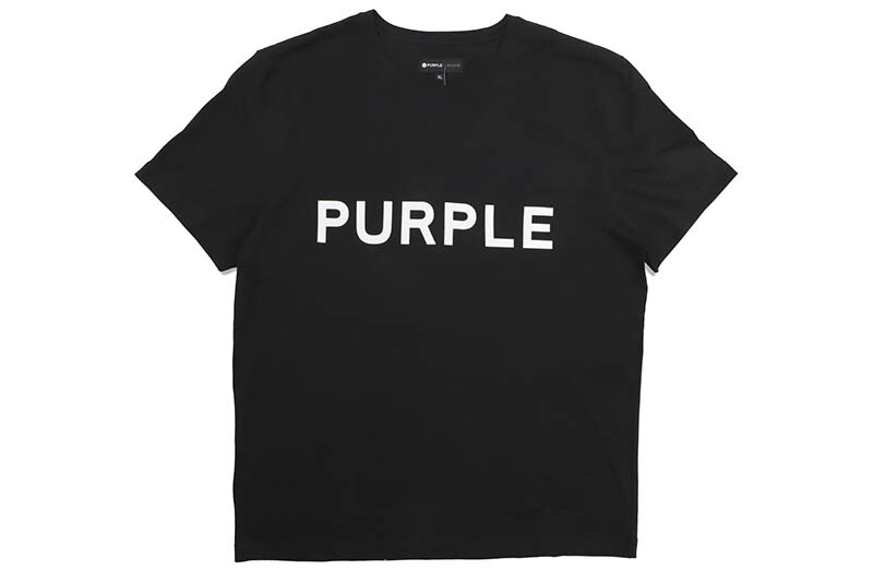 【PURPLE BLAND】ワードマークTシャツ 半袖 ロゴ Black Painted Wordmark Tee – PURPLE BRAND