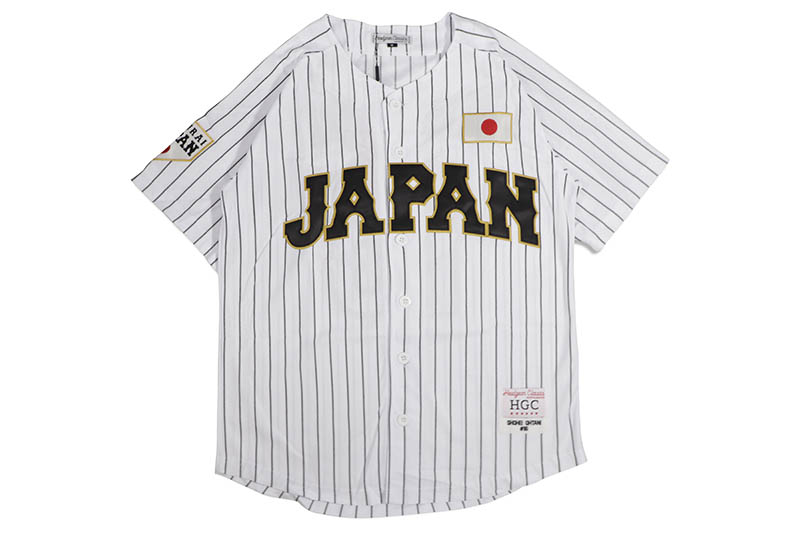HEADGEAR CLASSICS JAPAN NATIONAL BASEBALL OTNI BUTTON DOWN JERSEY (HGC096-BAJ-02:WHITE)サムライジャパン/ベースボールジャージー/ホワイト｜GROW AROUND グロウアラウンド