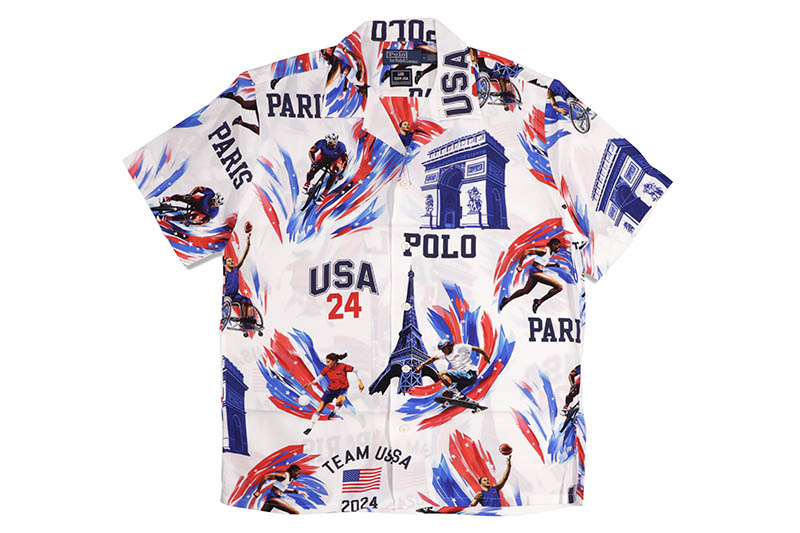 【楽天市場】POLO RALPH LAUREN TEAM USA PRINT CAMP SHIRT (710944205001:PARIS ...