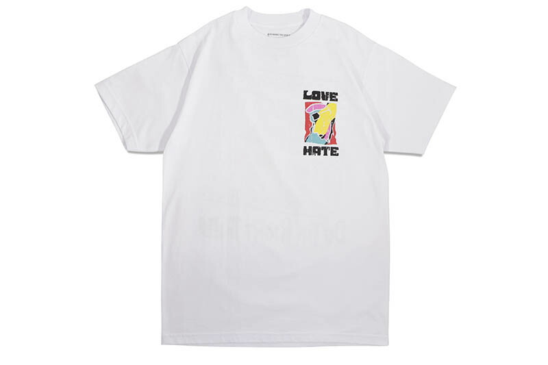 TWNTY TWO LOVE HATE T-SHIRT (WHITE) トゥエンティートゥー/ティーシャツ/ホワイト