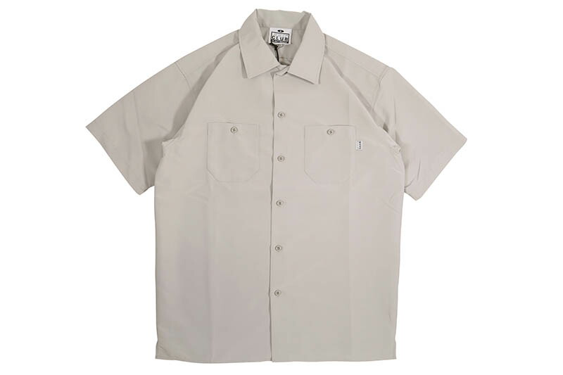 PRO CLUB HEAVYWEIGHT SHORT SLEEVE WORK SHIRT (SILVER) 42PC0202 プロクラブ/ワークシャツ/シルバー